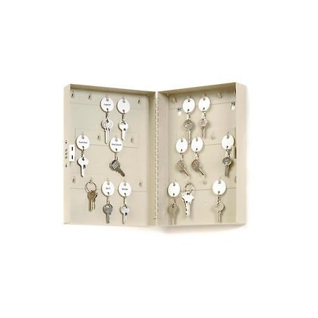 Global Equipment MMF STEELMASTER    28-Key Steel Security Cabinet 201202889 with Combo Lock, Putty 201202889